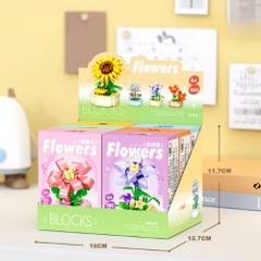 Combo 6 mẫu bộ lắp ghép chậu hoa. SKU: LG-W1519 ( VAT 001-C6-30 ) - K124-T1-S9-10-11-12