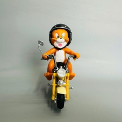 Mô Hình Tom and Jerry Chuột Jerry lái xe máy cao 12cm nặng 300g - Tom and Jerry - Hộp Màu - N1-K19-T1-S1