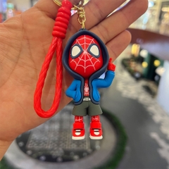 móc khóa spiderman người nhện mặc hoodle - dây dài 9.5cm mô hình cao 8.5cm - nặng : 50gram - no box N3-K15-T6-S3