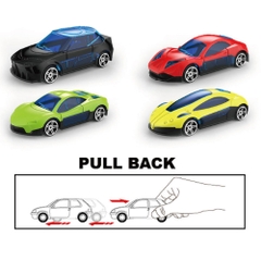 Mô Hình container chở xe hỗn hợp hợp kim , tỉ lệ 1:64 - Dài 29.5cm - rộng 4cm - cao 5cm- SKU : oto-QZ634-B - ( Vat : 003-01-50 ) - T4