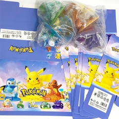 Mô Hình POKEMON Bộ 6 Pokemon có đế bản B - Cao 7-10cm - Nặng 700gram - Pokemon - Hộp Màu -  K9-T1-S8