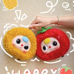 Hàng Chính Hãng - Blinbox babythree trái cây blind box set 6 ngẫu nhiên - cao ~ 13cm - Nặng 500gram - Túi Mù - Hộp Màu