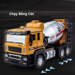 Mô Hình Xe Tải Chở Bồn Bê Tông , tỉ lệ 1:28 , chất liệu hợp kim - Dài 18cm - rộng 6cm - cao 9cm - SKU : oto-ST99-G2A - ( VAT : 003-02-100 ) - K88-T1-S4