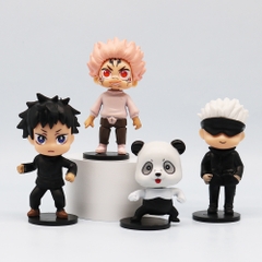 Mô Hình Jujutsu Kaisen bộ 8 chú thuật hồi chiến - Cao 9cm - nặng 200gram - bọc túi OPP - Figure anime Jujutsu Kaisen - Hộp Màu n3-k41-t4-s1