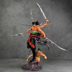 Mô Hình OnePiece Zoro 3 đầu 6 tay dáng đứng có base - Phụ kiện : bán thân thay thế - Cao 50cm Nặng 760gram - Figure OnePiece - Full Box - N1-K37-T4-S2
