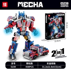 Đồ Chơi Lắp Ghép Lego ( 2 in 1 ) Oto và Robot Optimus Prime - 438 hạt - Full Box - Sku : LG-C5239 ( VAT 001-21-25 ) K131- T1-S16/S17