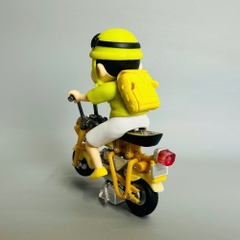 Mô Hình shin áo vàng lái xe máy cao 12cm nặng 300g , Figure shin - Hộp Màu - N1-K7-T2-S2