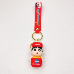 móc khóa shin cosplay lon nước - dây dài 11cm mô hình cao 6cm - nặng : 50gram - no box N3-T3