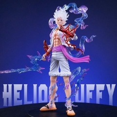 Bản 28cm Box Nhựa  Hộp bóng kính - Mô hình OnePiece- Luffy Gear 5 Nika trắng Cao 28cm bản có vũ khí cầm tay  - OnePiece  - Có Hộp Đẹp - N4-K15
