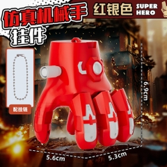 Đồ chơi găng tay vô cực đỏ chạy cót có móc treo - Cao : 6.9cm Nặng : 200gram - Đồ chơi trẻ em - Hộp Màu n5