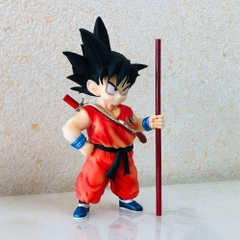 Mô Hình Songoku kid cầm gậy dáng đứng - Cao 20cm - Nặng 300gram - No Box - Figure anime Dragon ball