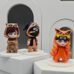 Mô Hình bộ 8 naruto cosplay động vật - Cao : 9cm - Nặng : 290gram - Figure Naruto - Bọc Túi - No Box N3-K60-T4-S3