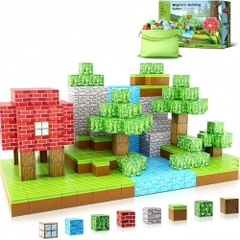 Combo 50 miếng Đồ Chơi Khối Nam Châm Từ Tính Minecraft,Block Minecraft Nam Châm, Đồ Chơi Xây Dựng Cho Bé không hộp ngẫu nhiên N1-K20-T1-S3