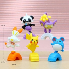 Mô Hình POKEMON Bộ 5 Pokemon có đế - Cao 7-8cm - Nặng 300gram - Pokemon - No K13-T1-S6Box - Bọc Túi OPP -