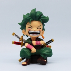 Mô Hình OnePiece Bộ 3 Luffy - Zoro - Sanji AI ChiBi - Cao 13cm - nặng 200gram - Figure OnePiece - Có hộp màu - N3-K38-T2-S1