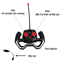 Đồ Chơi Máy bay chở khách Điều Khiển Từ Xa - 4 kênh - Dài 37cm - rộng 37cm - cao 12cm  - FULL BOX . SKU : DK-955-212