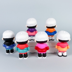 Mô Hình bộ 6 Shin bút chì cosplay - Cao 9.5cm - nặng 300gram - Figure Cậu Bé Bút Chì - bọc túi OPP - hộp màu n3-n32-t1-s1