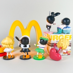 Mô Hình bộ 6 Shin bút chì cosplay gái - Cao 11cm - nặng 300gram - Figure Cậu Bé Bút Chì - bọc túi OPP - hộp màu n3-k32-t4-s1