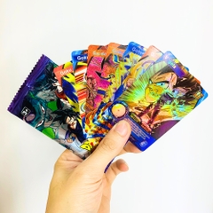Pack anime Dragonball Supper - 1 Hộp = 36PACK - Mỗi pack có 5 thẻ- Cao 13cm - rộng 19cm - N3-K19-T3-S4
