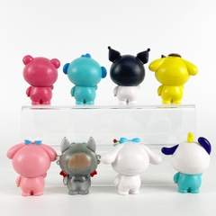 Hàng Cao Cấp - Mô hình labubu bộ 8 labubu cosplay blind box - cao 8cm - Nặng 300gram - Bọc Túi - Hộp Màu n3-k41-t3-s1