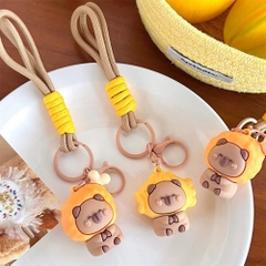 móc khóa capybara dây đôi ver2 - dây dài 12cm mô hình cao 5.2cm - nặng : 50gram - no box N3-T3