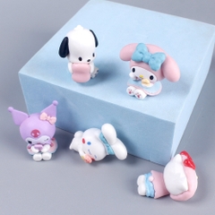 Mô hình kuromi bộ 5 kuromi - cao 4cm - Nặng 300gram - Bọc Túi - No Box - N3-K59-T1-S1