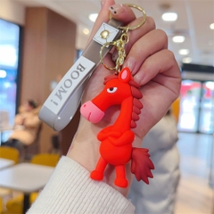 móc khóa ngựa cute 4 màu - dây dài 9.5cm mô hình cao 8.5cm - nặng : 50gram - no box - SKU: moc293 - (Vat: 88223-7)