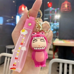móc khóa shin cosplay ếch hồng - dây dài 11cm mô hình cao 6cm - nặng : 50gram - no box N3-T3