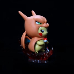 Hàng Cao Cấp - Mô Hình Pokemon pikachu cosplay lizadon bản cao cấp - Cao : 12cm - Nặng : 300gram - Figure pokemon - Full Box