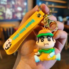 móc khóa shin cosplay hamberger - dây dài 11cm mô hình cao 6cm - nặng : 50gram - no box N3-T3