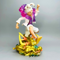 Mô Hình OnePiece Luffy gear 5 tai thỏ cưỡi đầu rồng siêu đẹp Cao 22cm - Nặng 500gram , Figure OnePiece - no box N4-K5