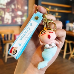 móc khóa shin nàng tiên cá - dây dài 11cm mô hình cao 6cm - nặng : 50gram - no box N3-T3