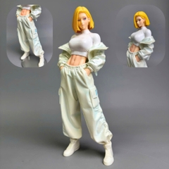 Hàng Cao cấp . Mô Hình Dragon ball androi số 18 JT dáng đứng cá tính . Cao 27cm . nặng 700gram - (VAT 002-02-250) -  K50-T4-S2