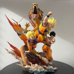Mô hình DragonBall SonGoku Gohan Goten trạng thái chiến đấu - Cao 28cm -nặng 1500gram - Dragon Ball - Full Box N1-K37-T3-S8