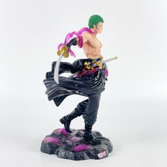 Mô Hình One Piece Zoro cầm kiếm đầu trần - Cao 20cm - Nặng 500gram - Phụ kiện :  Kiếm - Figure anime One Piece - Bọc Túi Opp - No Box N1-K56-T2-S1