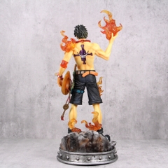 Mô Hình OnePiece ACE hỏa quyền dáng đứng 2 đầu thay thế có base - Cao 36cm - nặng 1500gram , Figure OnePiece - có hộp màu - N1-K45-T5-S3