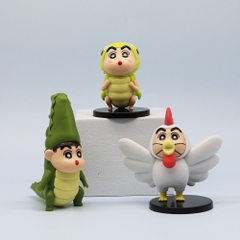Mô Hình bộ 6 Shin động vật - Cao 8-11cm - nặng 300gram - Figure Cậu Bé Bút Chì - bọc túi OPP - Hộp Màu - Hm33 n3-k49-t2-s1