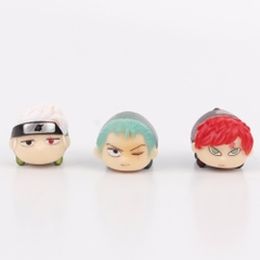 Mô Hình OnePiece và Naruto bộ 12 nhân vật chibi OnePiece và Naruto Cao : 2.5cm - Nặng : 110gram - Figure OnePiece và Naruto - No Box - N3-K42-T2-S2