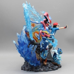Hàng Cao Cấp -  Mô Hình Pokemon Satoshi bản cao cấp - Có led Đế - Cao : 30cm - Ngang : 33cm - Nặng : 2 kg - Figure pokemon - Full Box - N3-T5