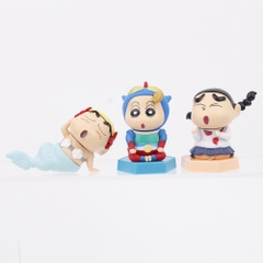Mô Hình bộ 6 Shin bút chì cosplay - Cao 5.5-9cm - nặng 300gram - Figure Cậu Bé Bút Chì - bọc túi OPP - Hộp Màu - HM129 - N3-K37-T2-S2