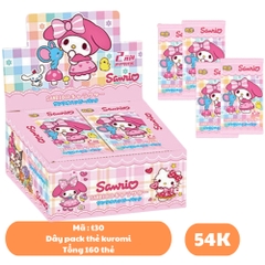 Hộp Pack thẻ kuromi - 1 Hộp = 32PACK - Mỗi pack có 5 thẻ- Cao 13cm - rộng 14cm - N3-K19-T4-S3-S4