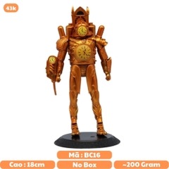 Mô Hình Toilet Man ngưới đồng hồ vàng nhân vật trong Skibidi Toilet bản B - Cao 18cm - nặng 200Gram - Bọc túi OPP - No Box - K22-T2-S8