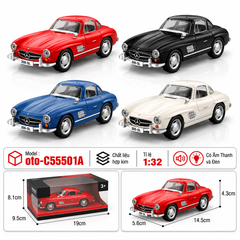 Xe thể thao nhiều màu sắc chất liệu hợp kim , Có Đèn và Âm Thanh , tỉ lệ 1:32 : SKU : oto-C55501A ( Vat : 103-01-60 )