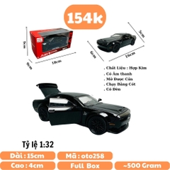 Mô Hình xe mustang đen 1:32 Hợp kim - Có tiếng - đèn pha sáng - Dài 15cm - rộng 7cm - cao 4cm - nặng ~ 500gram - FULL BOX : box màu SKU : oto258 n3-k1-t5-s3