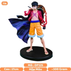 Mô hình One Piece Luffy Haki hoa anh đào - Cao 17cm - nặng 150gram - Figure One Piece - Box màu - K15-T1-S2
