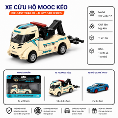 Mô Hình Vỉ Oto Xe Cứu Hộ Tổng Hợp, Chất Liệu Hợp Kim , tỉ lệ 1:64 - SKU : oto-QZ637-A ( VAT : 003-01-35 )