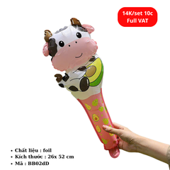 Set 10 Bóng bay cầm tay dễ thương cho bé - SKU : BB02dD -(VAT : 011-02-7) - K18-T1-S2