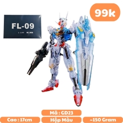 Mô hình GundamXG - Gundam Mechanis aeral ( nhựa Trong ) - Cao 17cm - nặng 150gram + có box - SKU : FL-09 - Figure Gundam - Có hộp màu - N1-K13-S3