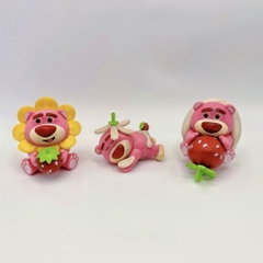 Mô Hình bộ 6 gấu dâu siêu cute Cao 5.5 - 7.9cm - nặng 300gram , Figure gấu dâu - No box