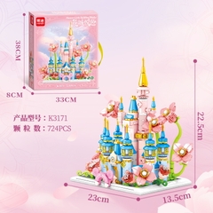 Bộ Lắp Ghép Toà Lâu Đài Hoa 724pcs. SKU: LG-K3171 (VAT 001-12-100) - K152-T3-S16